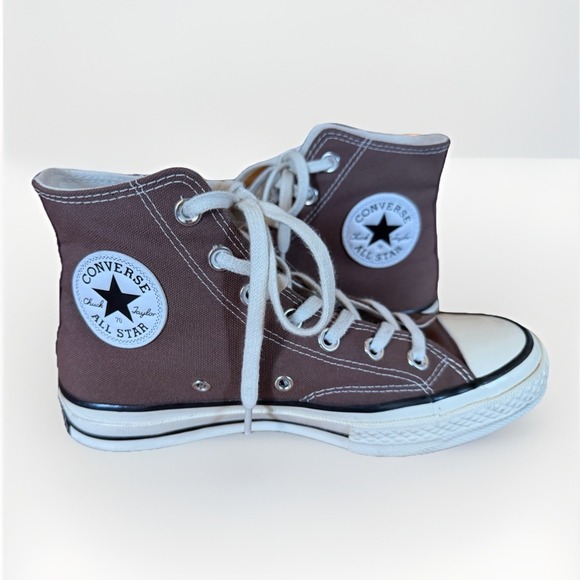 Converse Shoes - Converse Chuck Taylor All Star High Top Brown Canvas Sneakers Womens 6.5